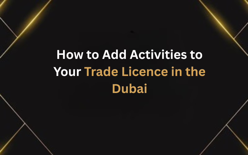 How to Add Activities to Your Trade Licence in the Dubai