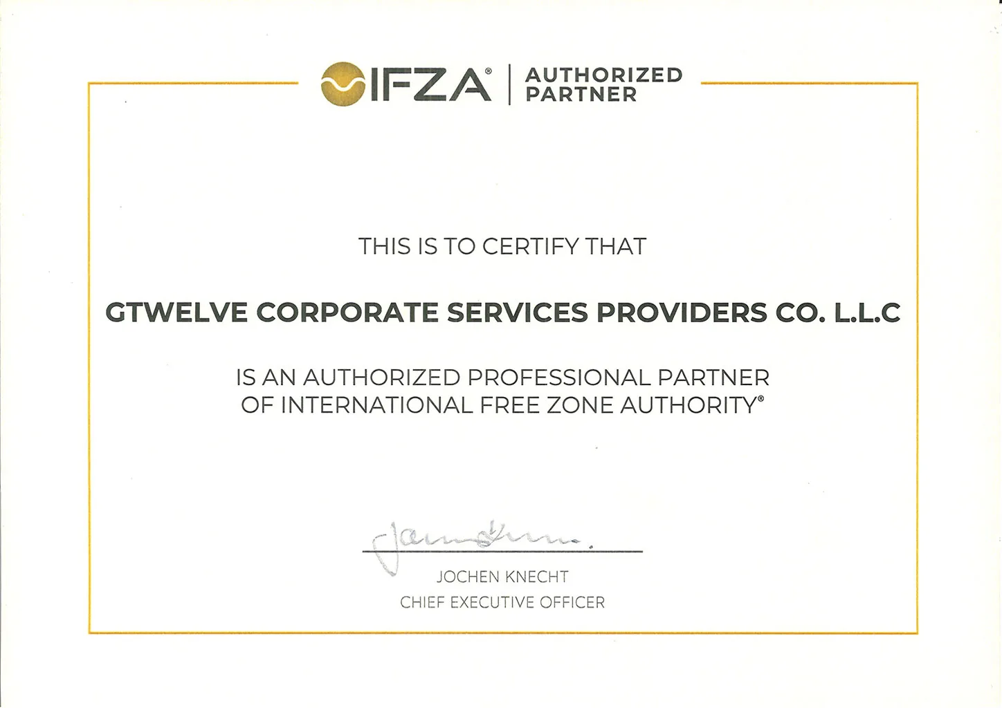 G12 Channel Partner Ifza Dubai